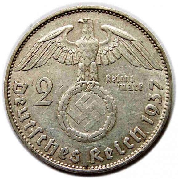 2 marki 1937 J Niemcy Hamburg (2)