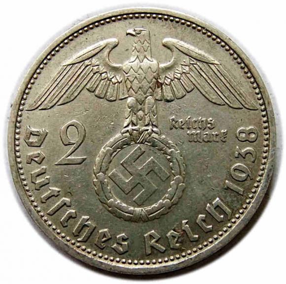 2 marki 1938 D Niemcy Monachium (2)