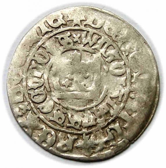 Grosz praski Władysław II Jagiellończyk Praga (1)