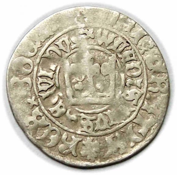 Grosz praski Władysław II Jagiellończyk Praga (1)