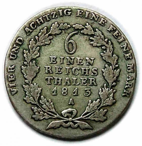 1/6 talara 1813 Fryderyk Wilhelm III Prusy Berlin (2)