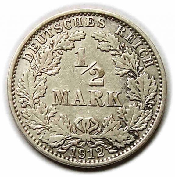 1/2 mark 1912 A Wilhelm Prussia Berlin (1)