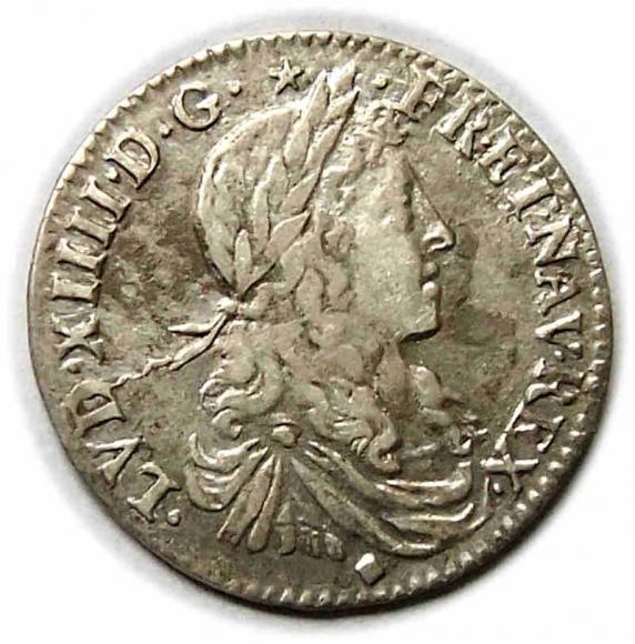 1/12 ecu 1660 Ludwik XIV Wielki Lyon Francja (1)