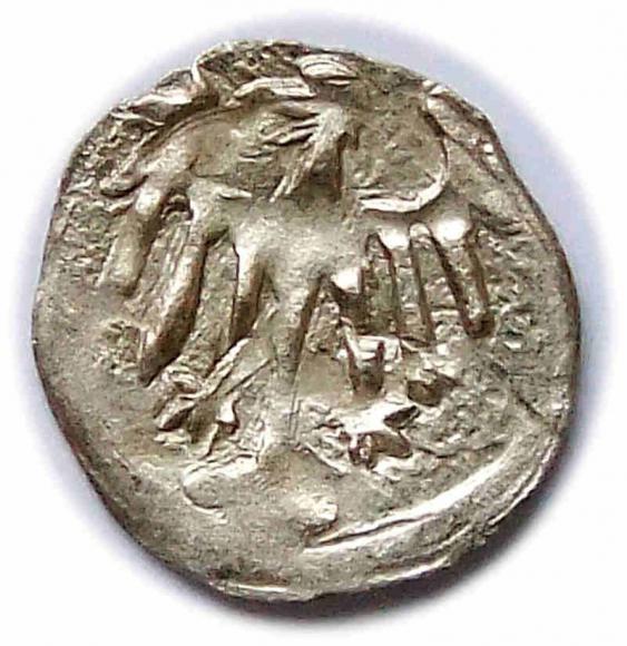 Halerz lew / orzeł Jerzy z Podiebradu Hrabstwo Kłodzkie (2)