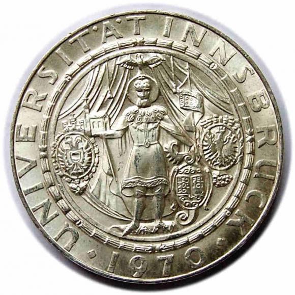 50 szylingów 1970 Uniwersytet Insbruck Austria (1)