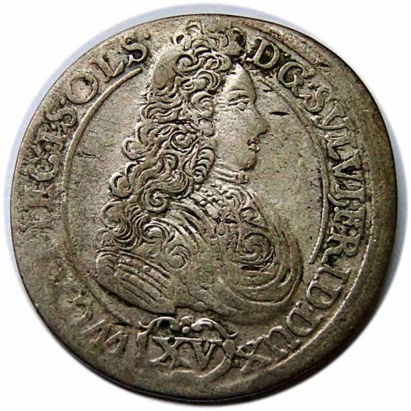 15 kreuzer 1694 Silvius II Frederick Duchy of Olesnica