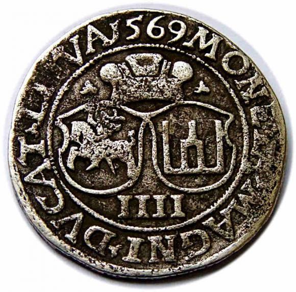 4 groschen 1569 Sigismund II Augustus Vilnius (2)