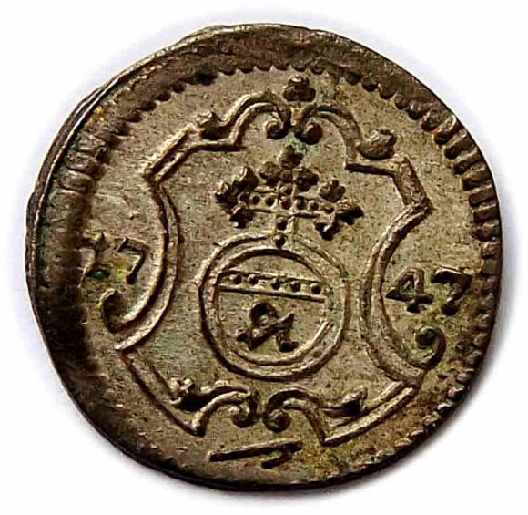 Halerz 1747 August III Drezno (1)