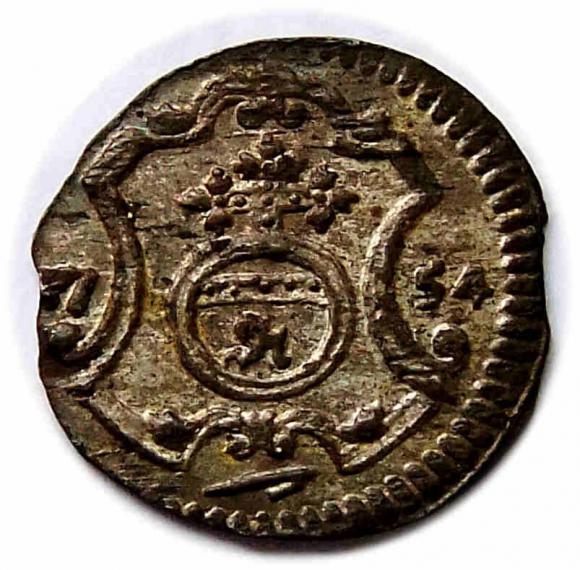Halerz 1754 August III Drezno (1)