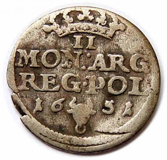 Dwugrosz 1651 Jan Kazimierz Bydgoszcz (1)
