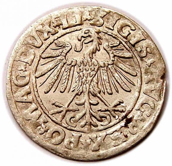 Half groschen 1547 Sigismund II Augustus Vilnius (2)