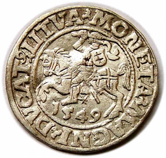 Half groschen 1549 Sigismund II Augustus Vilnius (1)