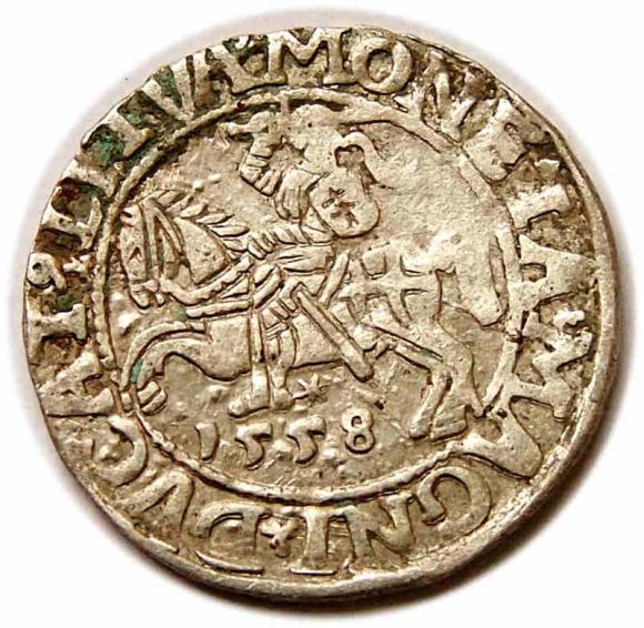 Half groschen 1558 Sigismund II Augustus Vilnius (1)