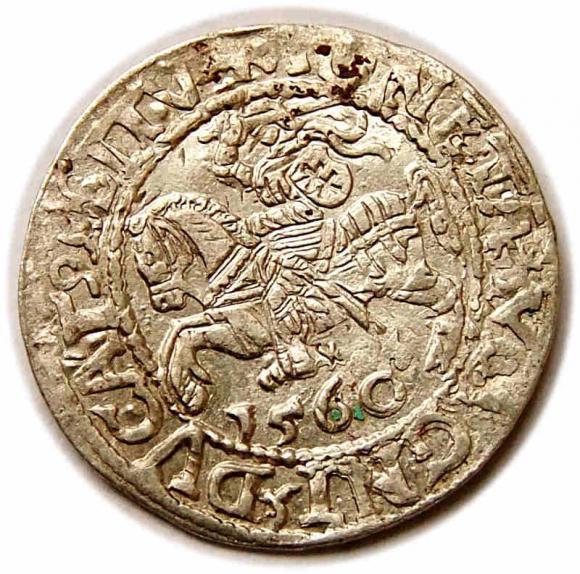 Half groschen 1560 Sigismund II Augustus Vilnius (1)