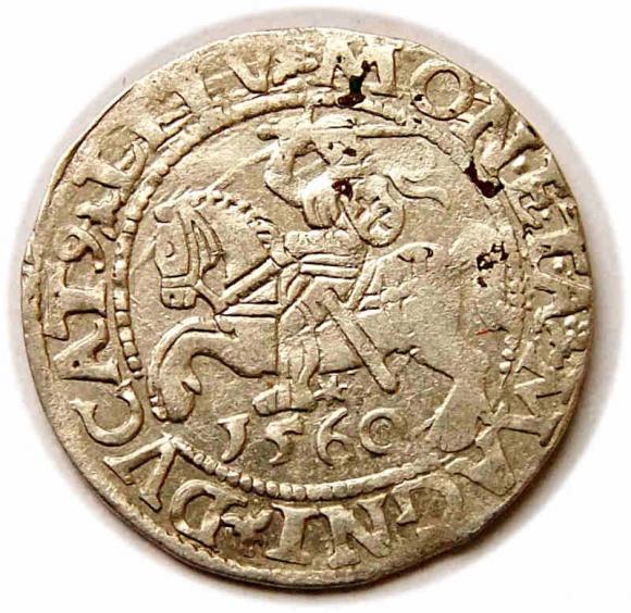 Half groschen 1560 Sigismund II Augustus Vilnius (1)