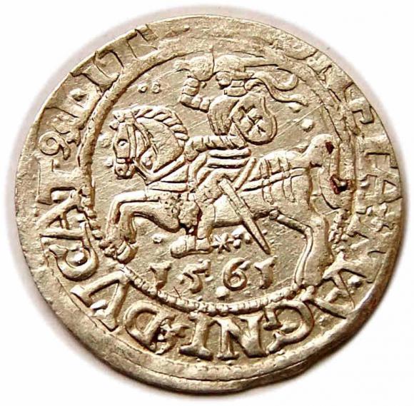 Half groschen 1561 Sigismund II Augustus Vilnius (1)