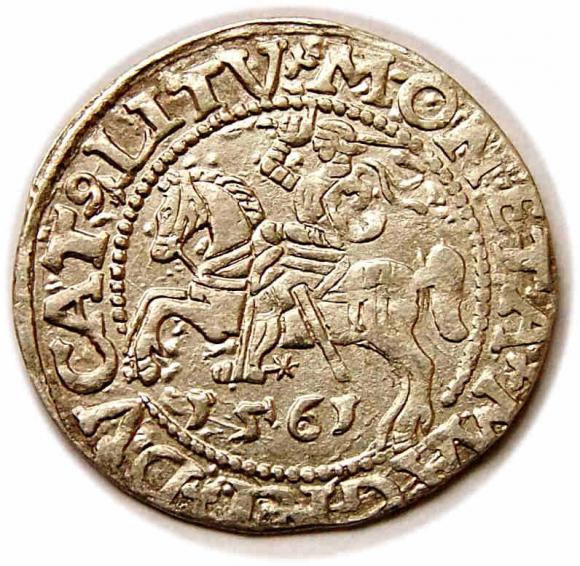 Half groschen 1561 Sigismund II Augustus Vilnius (1)