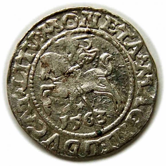 Half groschen 1563 Sigismund II Augustus Vilnius (1)