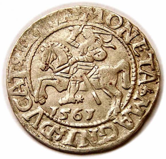 Half groschen 1561 Sigismund II Augustus Vilnius (1)