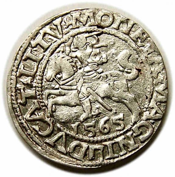 Half groschen 1565 Sigismund II Augustus Vilnius (1)
