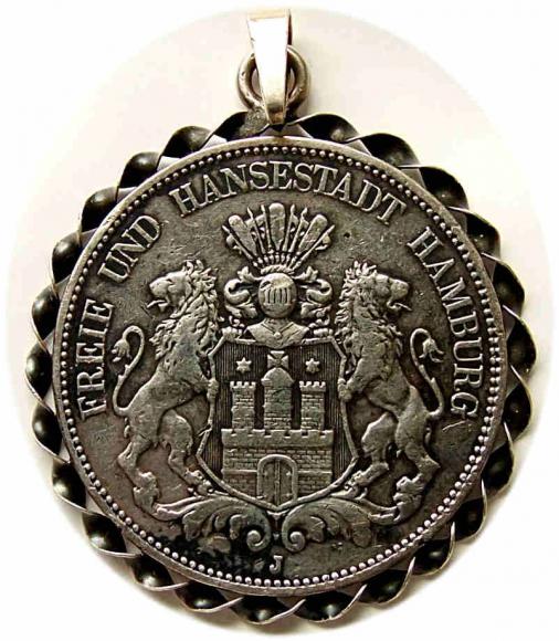 5 mark 1898 J Hamburg Germany (1)