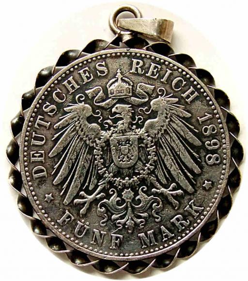 5 mark 1898 J Hamburg Germany (2)