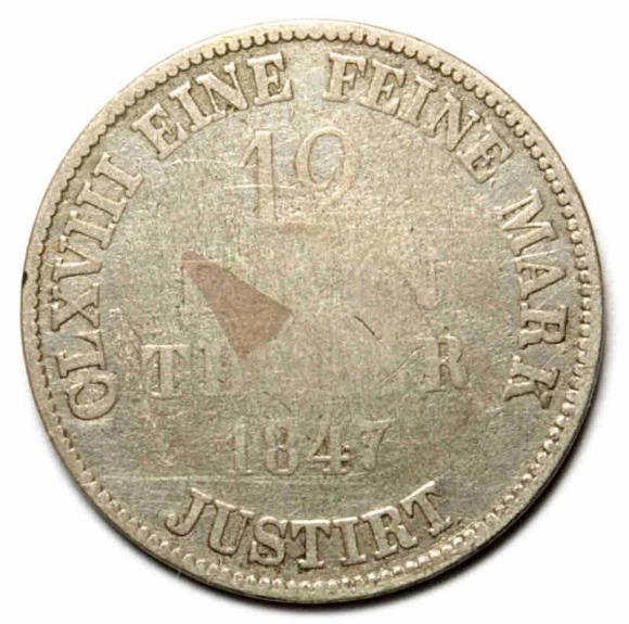 1/12 thaler 1847 Ernst August von Hannover (2)