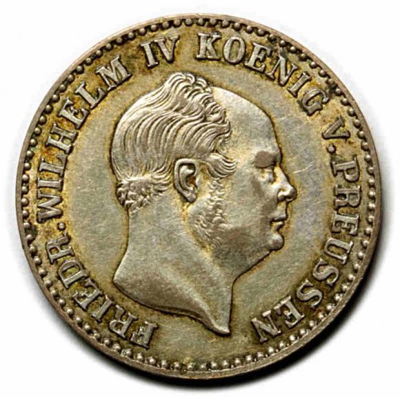 2 1/2 silver groschen 1854 Friedrich Wilhelm IV Germany Berlin (1)