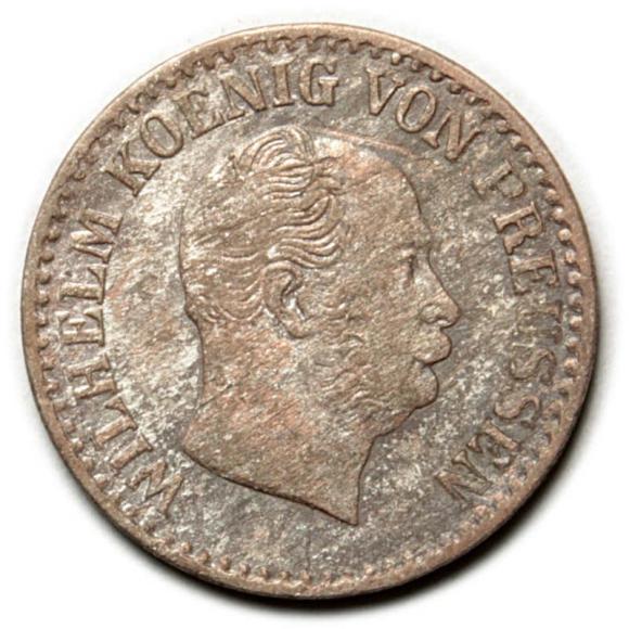 1 silver groschen 1867 Wilhelm II Germany Berlin (1)