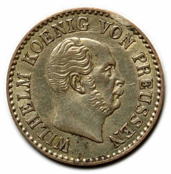 1/2 silver groschen 1862 Wilhelm II Germany Berlin (1)