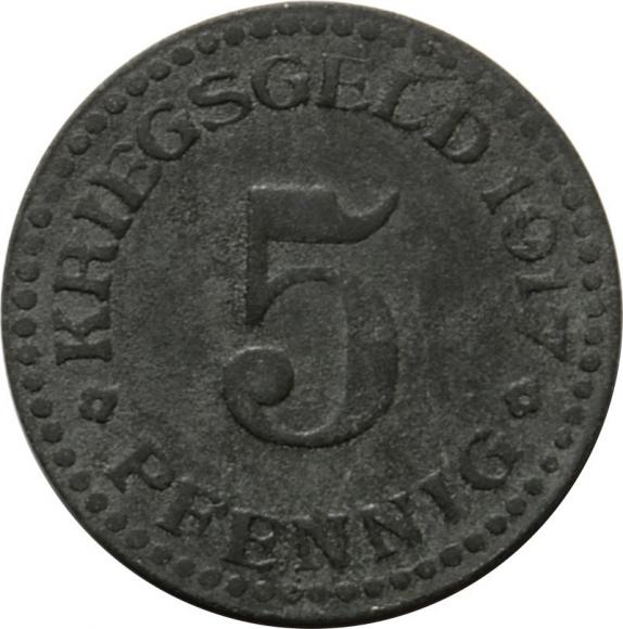 5 pfennig 1917 Cassel