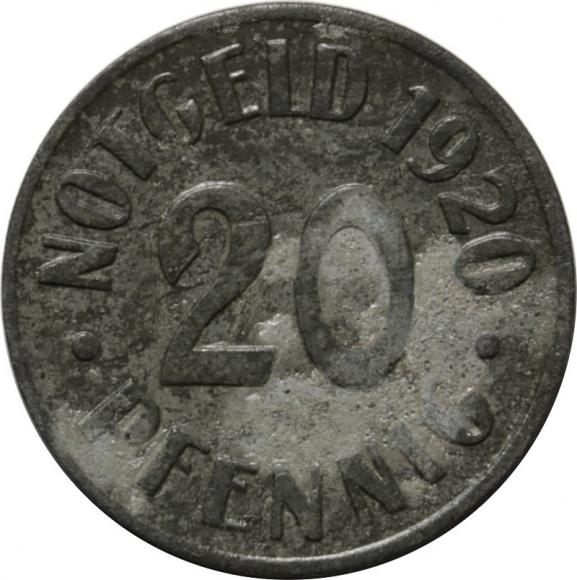 20 pfennig 1920 Cassel