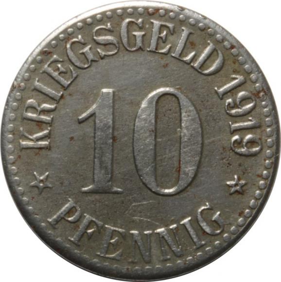 10 pfennig 1919 Cassel