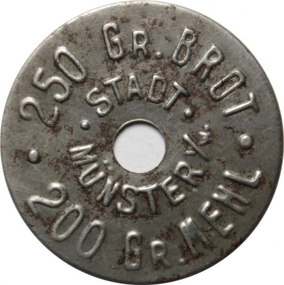 A token on bread and flour Munster (1)