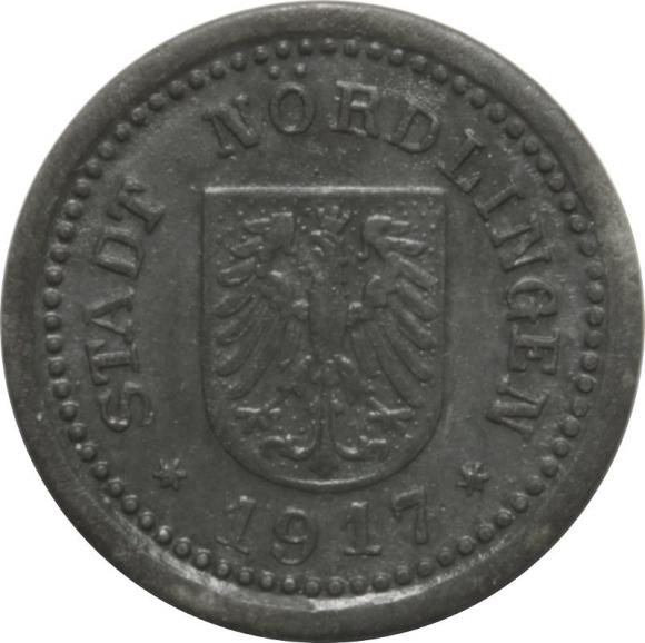 5 pfennig 1917 Nordlingen (1)