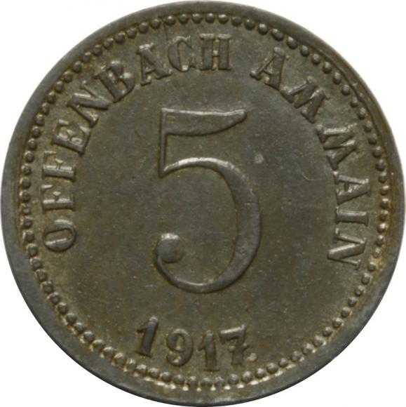 5 pfennig 1917 Offenbach (1)
