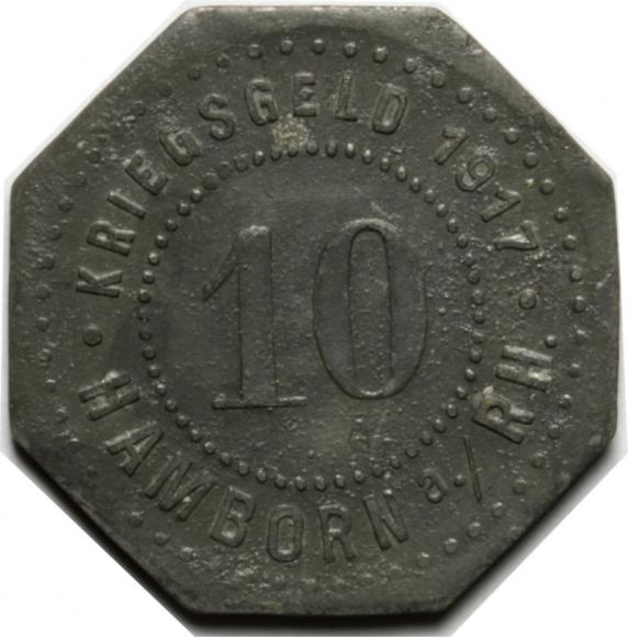 10 pfennig 1917 Hamborn (1)