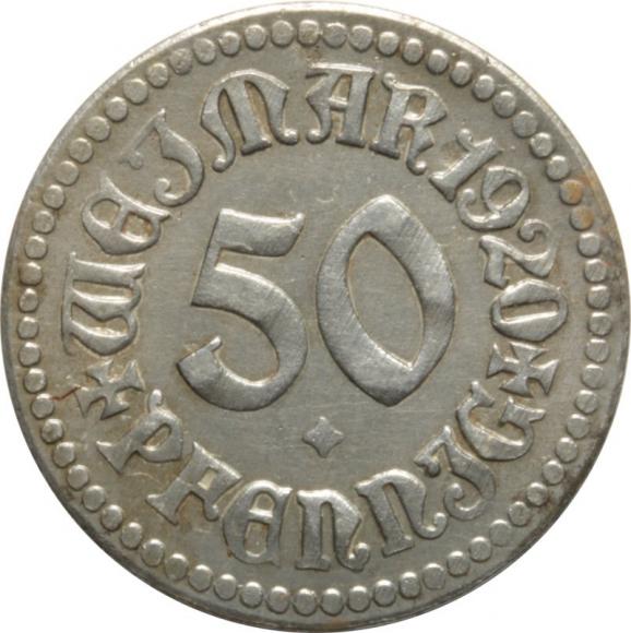 50 pfennig 1920 Weimar (1)