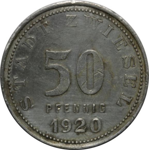 50 pfennig 1920 Zwiesel (1)