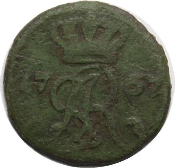 schilling 1767 Stanislaw August Poniatowski Krakow (2)