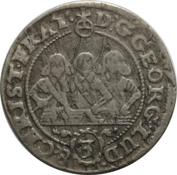 3 kreuzer 1657 George III, Louis IV, Christian Duchy of Brzeg-Legnica-Wolow (1)