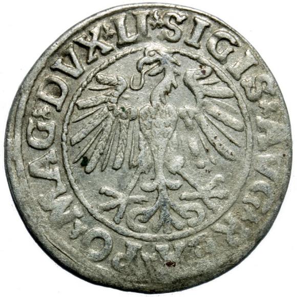 Half groschen 1547 Sigismund II Augustus Vilnius (2)