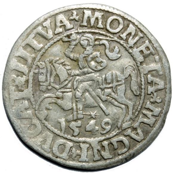 Half groschen 1549 Sigismund II Augustus Vilnius (1)