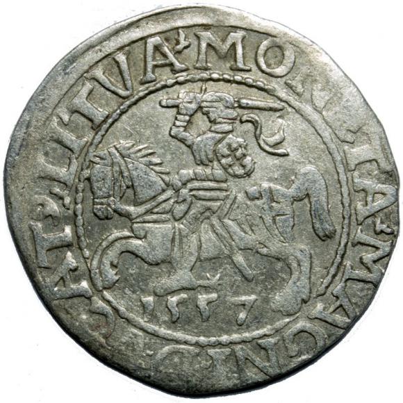 Half groschen 1557 Sigismund II Augustus Vilnius (1)