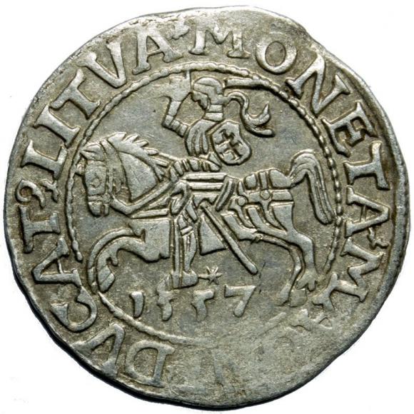 Half groschen 1557 Sigismund II Augustus Vilnius (1)