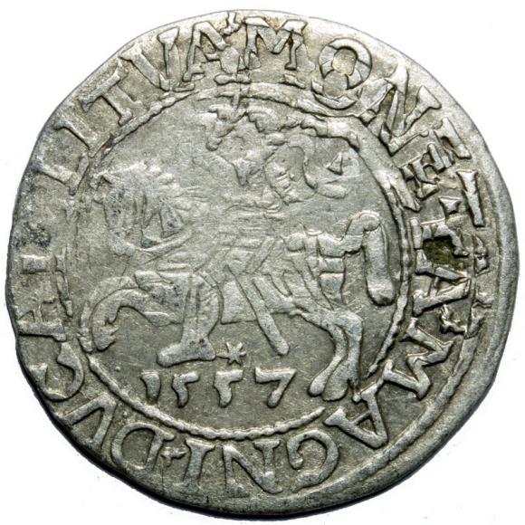 Half groschen 1557 Sigismund II Augustus Vilnius (1)