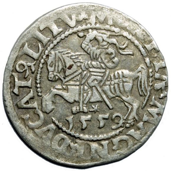 Half groschen 1559 Sigismund II Augustus Vilnius (1)