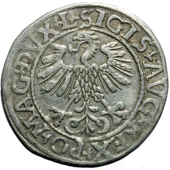 Half groschen 1561 Sigismund II Augustus Vilnius (2)