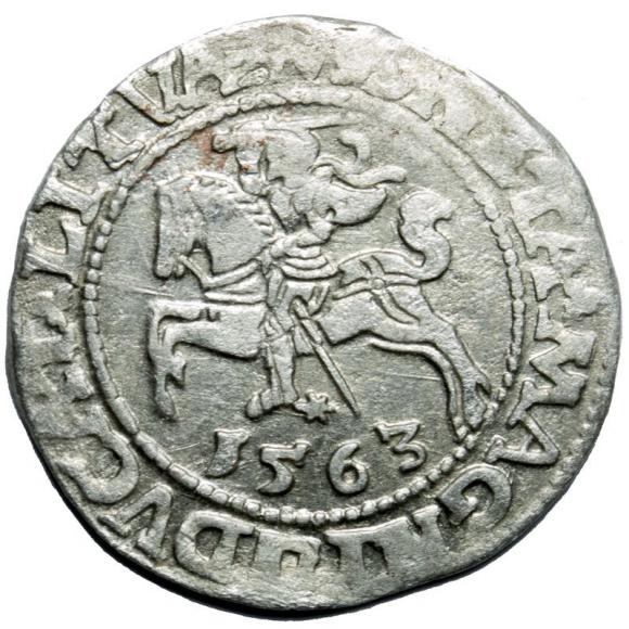 Half groschen 1563 Sigismund II Augustus Vilnius (1)