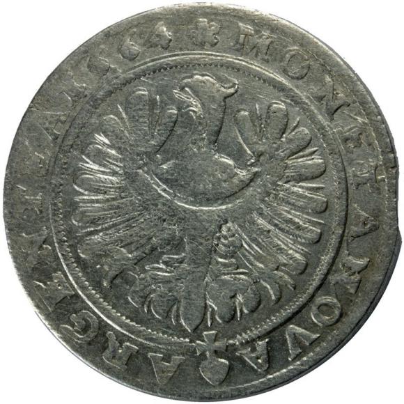 15 kreuzer 1664 George III of Brieg Duchy of Brzeg - Legnica - Wolow Brzeg (2)